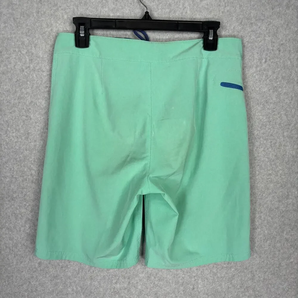 Vineyard Vines Swim Trunk Men Size 28 Green Board Shorts Unlined Seafoam Mint 9